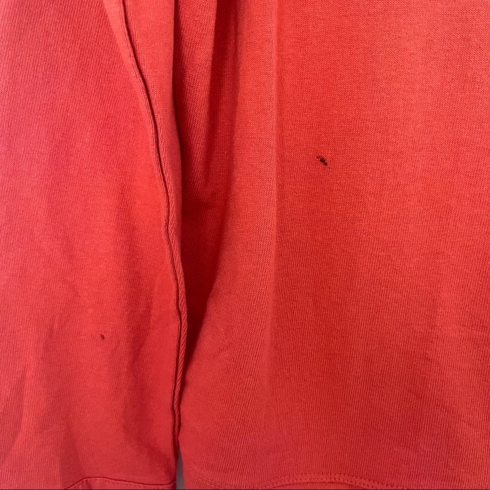 Anthropologie Eri + Ali Orange & White Layered Poplin Sweatshirt NWT - Picture 6 of 6